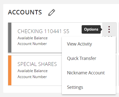 account settings