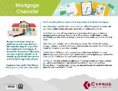 mortgage checklist