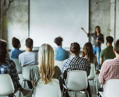 People attending a seminar