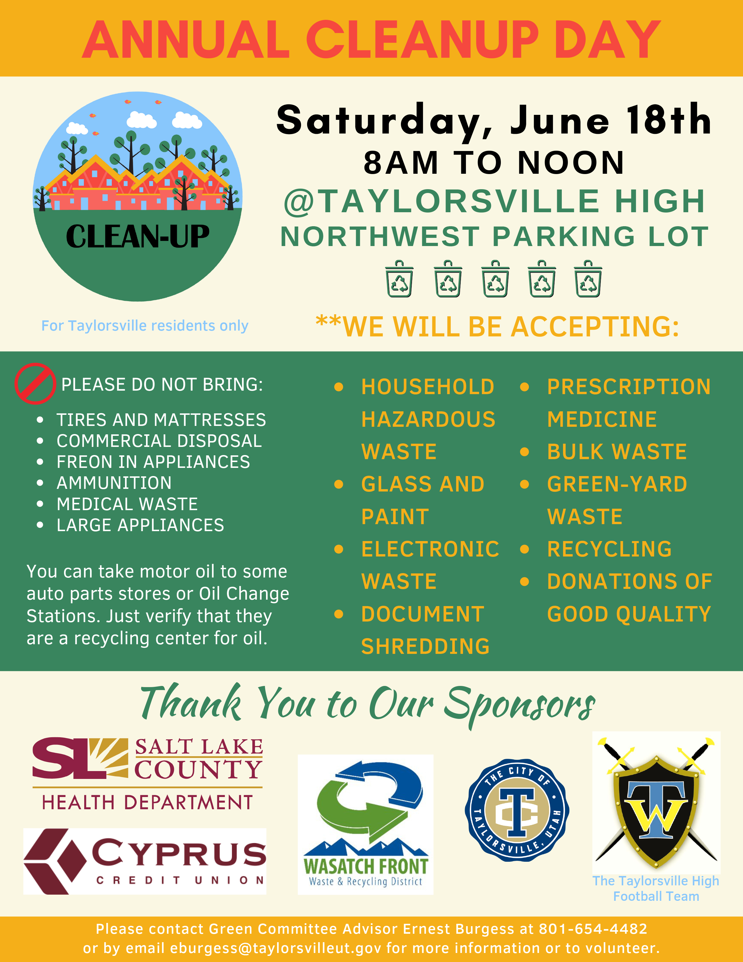 Image for Taylorsville Annual Cleanup Day