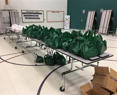 Bags of food