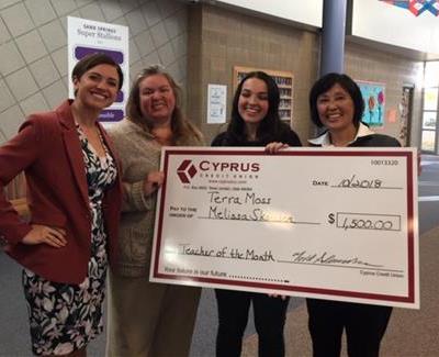 September Teacher of the Month